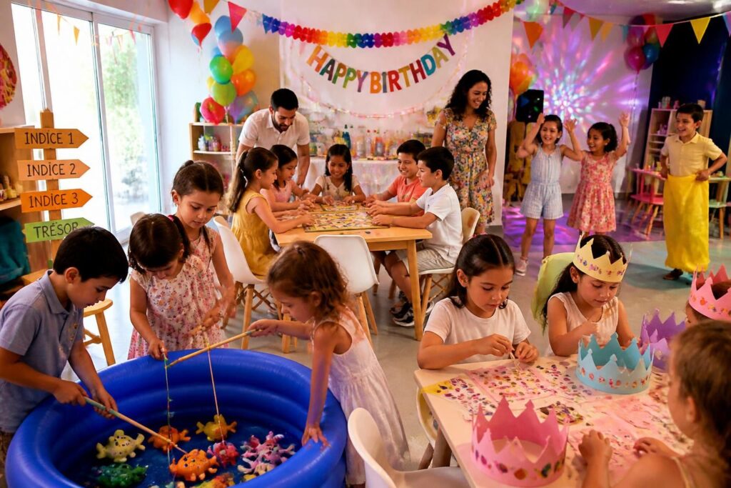 découvrez 20 jeux et animations amusants pour animer un anniversaire d'enfant en intérieur. des idées faciles à mettre en place pour garantir rires et bonne humeur pendant la fête.