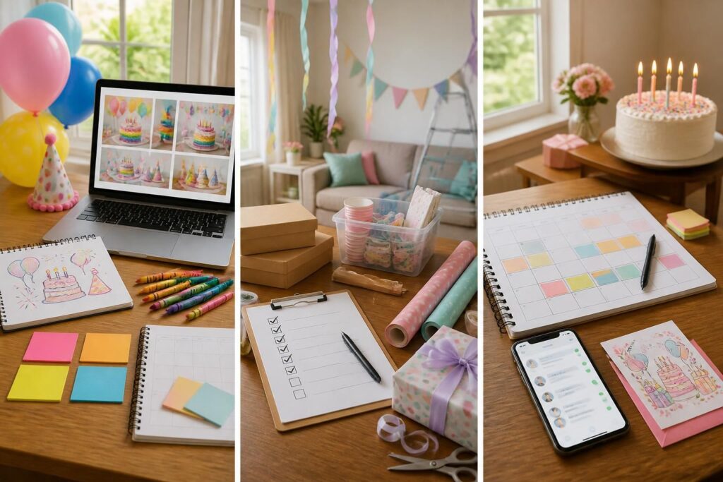 découvrez un rétroplanning détaillé sur 3 semaines pour organiser facilement l'anniversaire parfait de votre enfant, en gérant chaque étape sans stress.