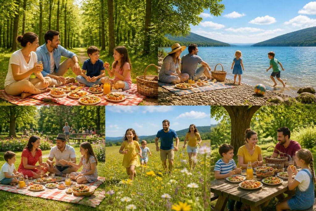 découvrez 20 spots idéaux pour un pique-nique en famille avec un menu spécialement conçu pour plaire aux enfants. profitez d'une journée conviviale et gourmande en plein air !