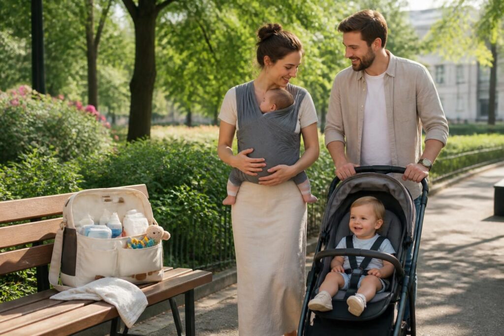 découvrez notre guide pratique pour sortir sereinement avec un bébé de 0 à 3 ans, avec conseils et astuces pour profiter de chaque sortie en famille.