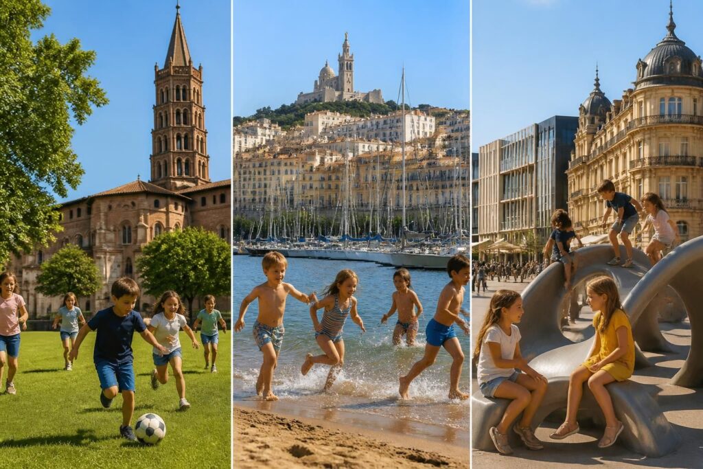 découvrez les meilleures activités pour enfants à toulouse, marseille et montpellier. guides pratiques et adresses incontournables pour des sorties familiales réussies.