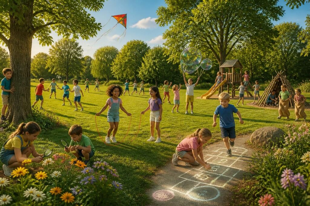 découvrez 25 jeux de plein air intemporels pour enfants, parfaits pour stimuler leur créativité et leur énergie lors d'activités extérieures ludiques et éducatives.