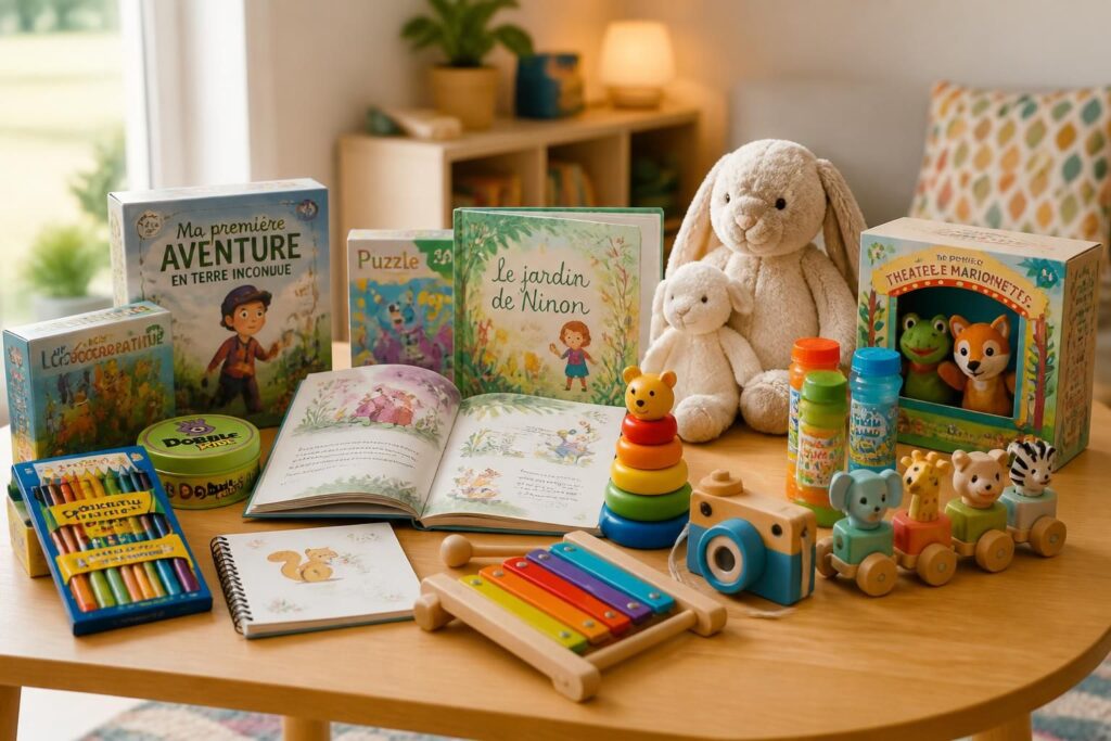 découvrez 20 idées de cadeaux d'anniversaire pour enfants, adaptées à tous les budgets de 5 à 50 €, pour faire plaisir facilement et originalement.