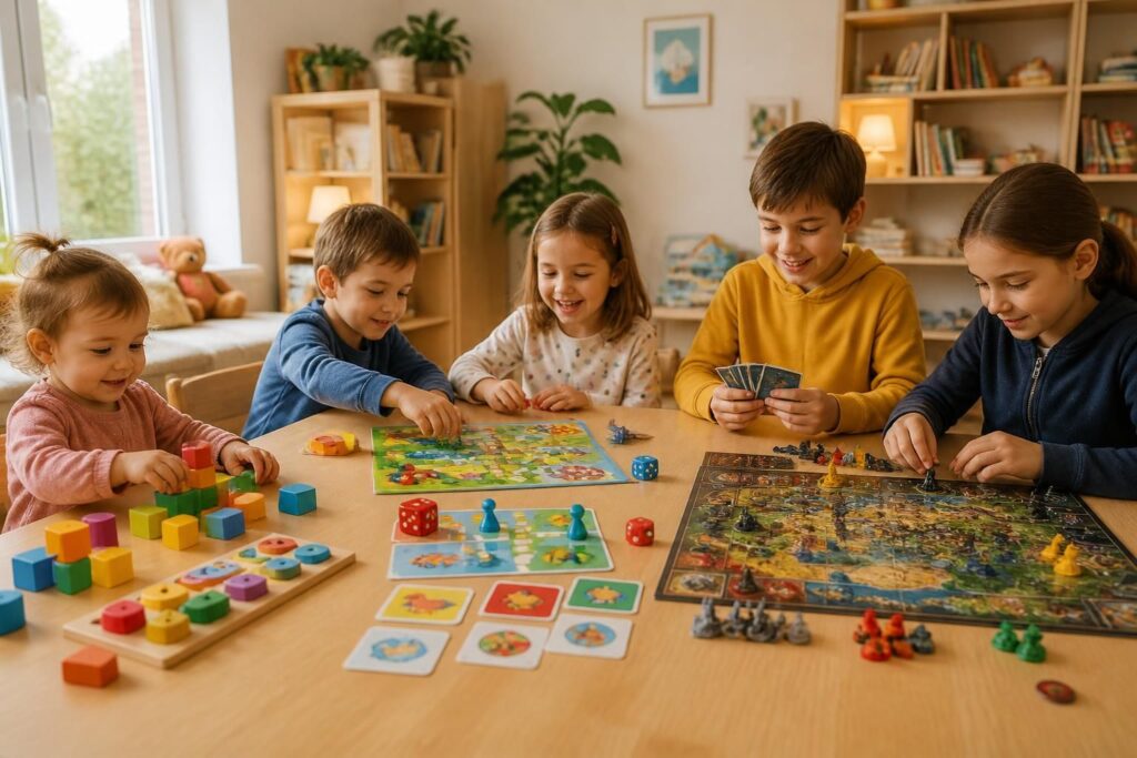 découvrez les 20 jeux de société incontournables pour enfants, sélectionnés selon les tranches d'âge, pour des moments ludiques et éducatifs en famille.