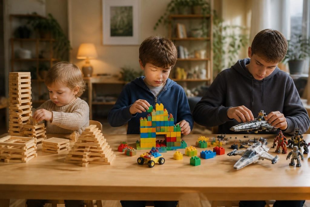 découvrez notre sélection de briques kapla et jeux de construction adaptés à chaque âge pour stimuler la créativité et le développement des enfants.