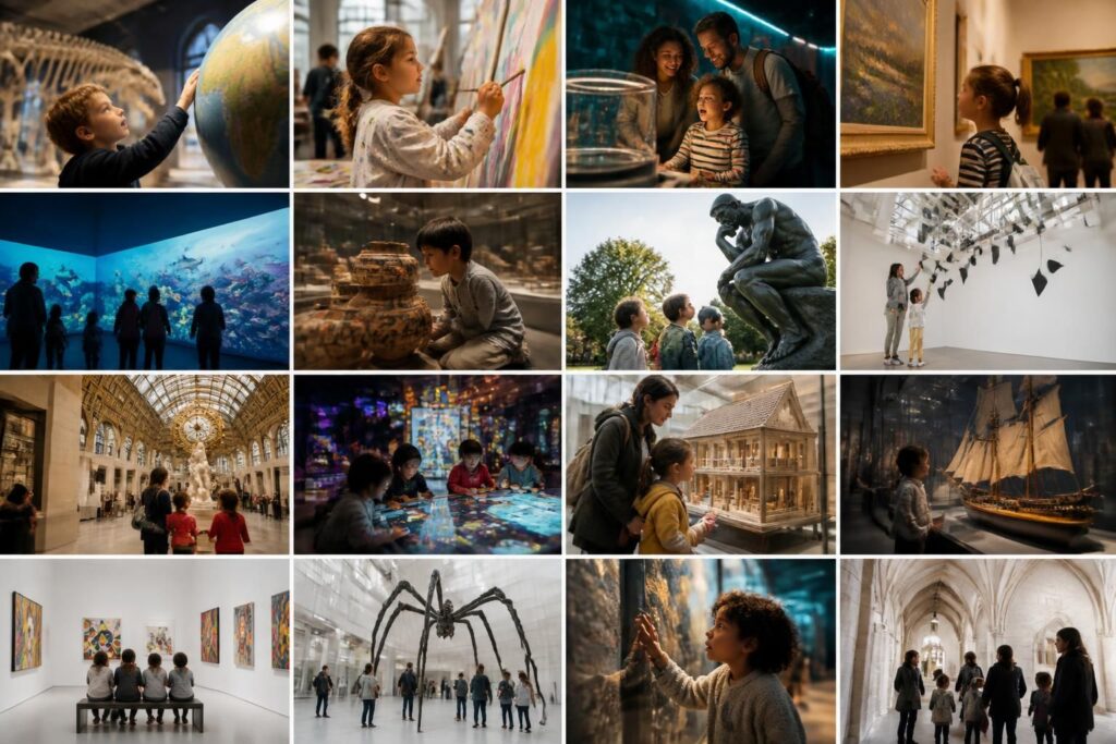 découvrez 15 musées en france parfaitement adaptés pour une visite en famille avec enfants, alliant pédagogie et plaisir pour petits et grands.