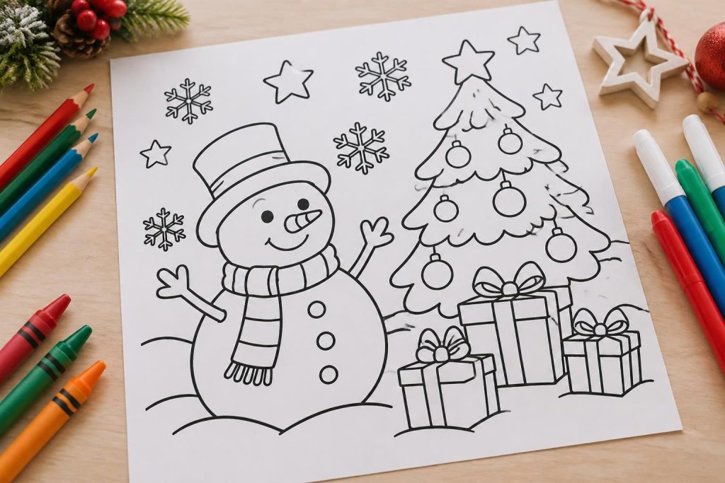 découvrez des dessins de noël faciles à colorier pour les enfants, ainsi que des idées créatives pour s’amuser et préparer les fêtes.