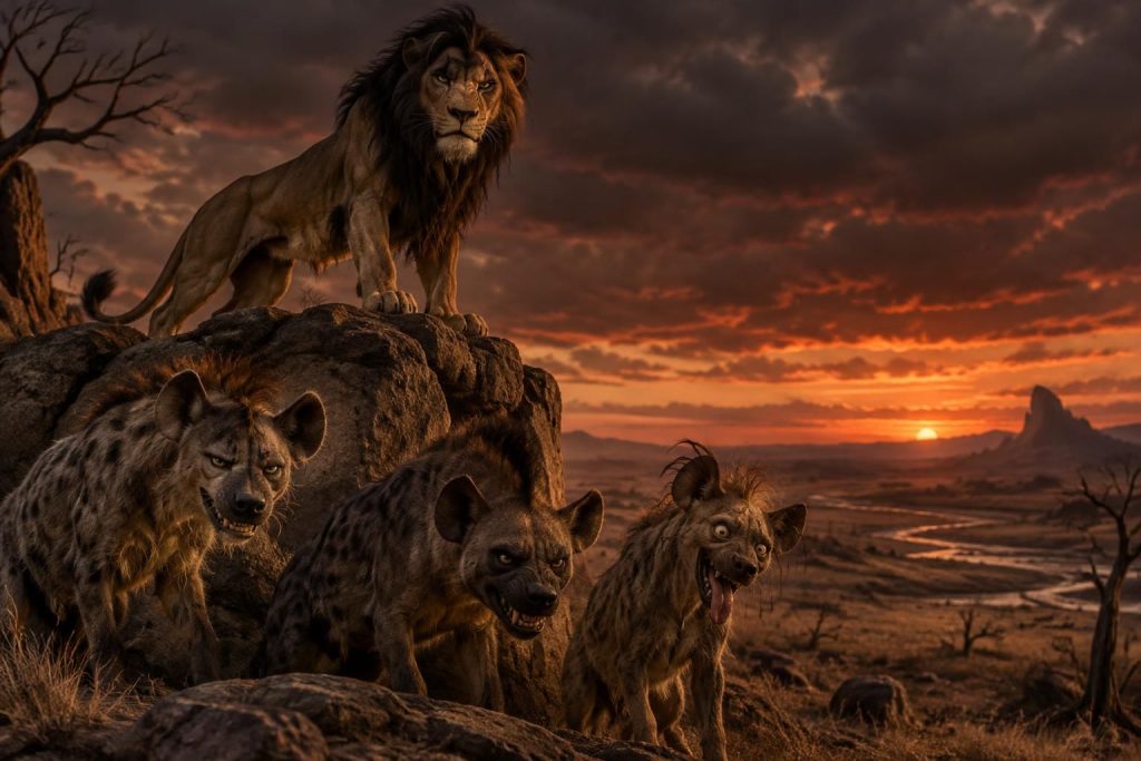 découvrez les noms et les rôles des antagonistes du roi lion, de scar aux hyènes, et leur importance dans l’histoire.